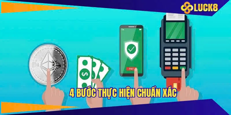 Quá trình giao dịch 4 bước siêu tốc an toàn cùng LUCK8